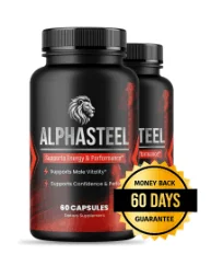 AlphaSteel male vitality capsule bottles